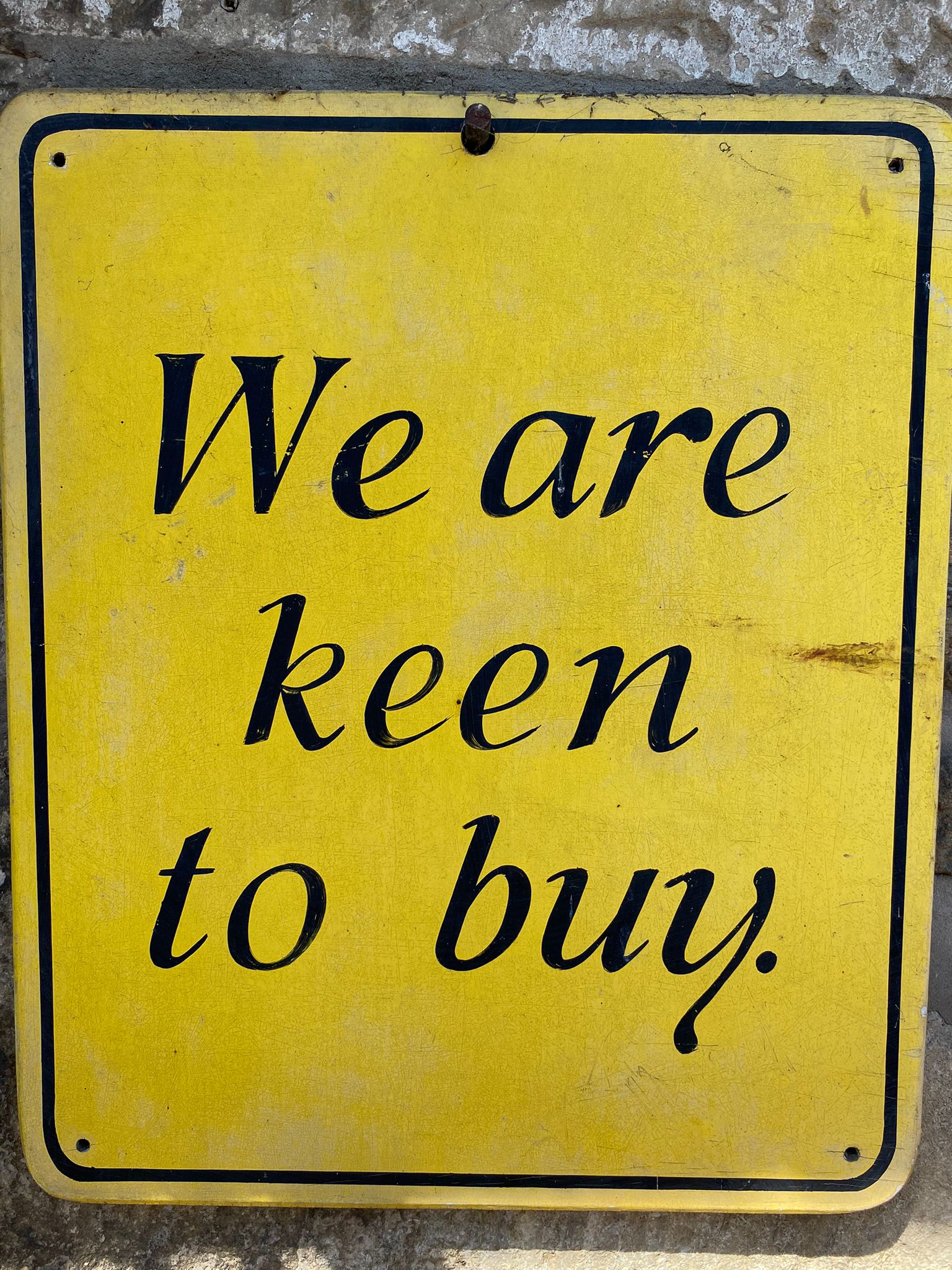 Always keen to buy