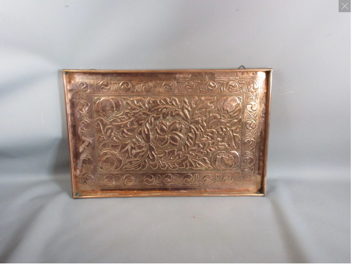 Arts and Crafts metalware seems to becoming a speciality @topbananaantiques