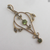Victorian / Edwardian solid 9ct gold peridot and seed pearl piece of jewellery for £98