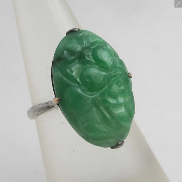 Why prunus fruit in jade jewellery Top Banana Antiques