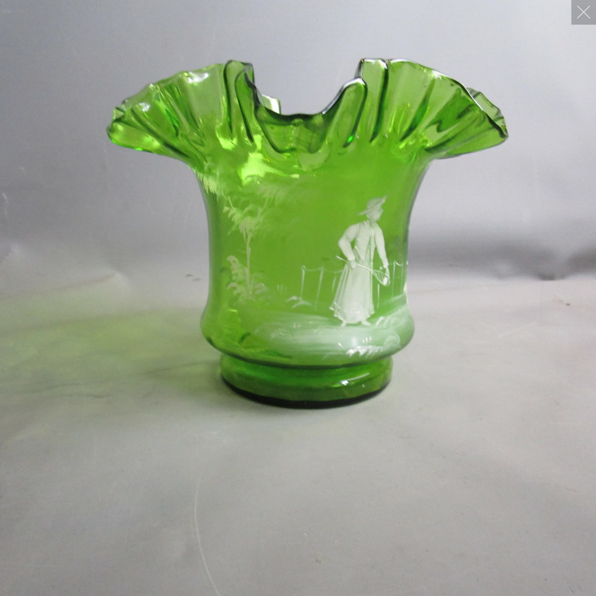 Mary Gregory glass.