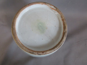 Large Chinese Floral Design Pot Antique Victorian c1850