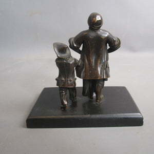 19th Century Dutch Bronze The Pick Pocket Figurine Antique Victorian c1840