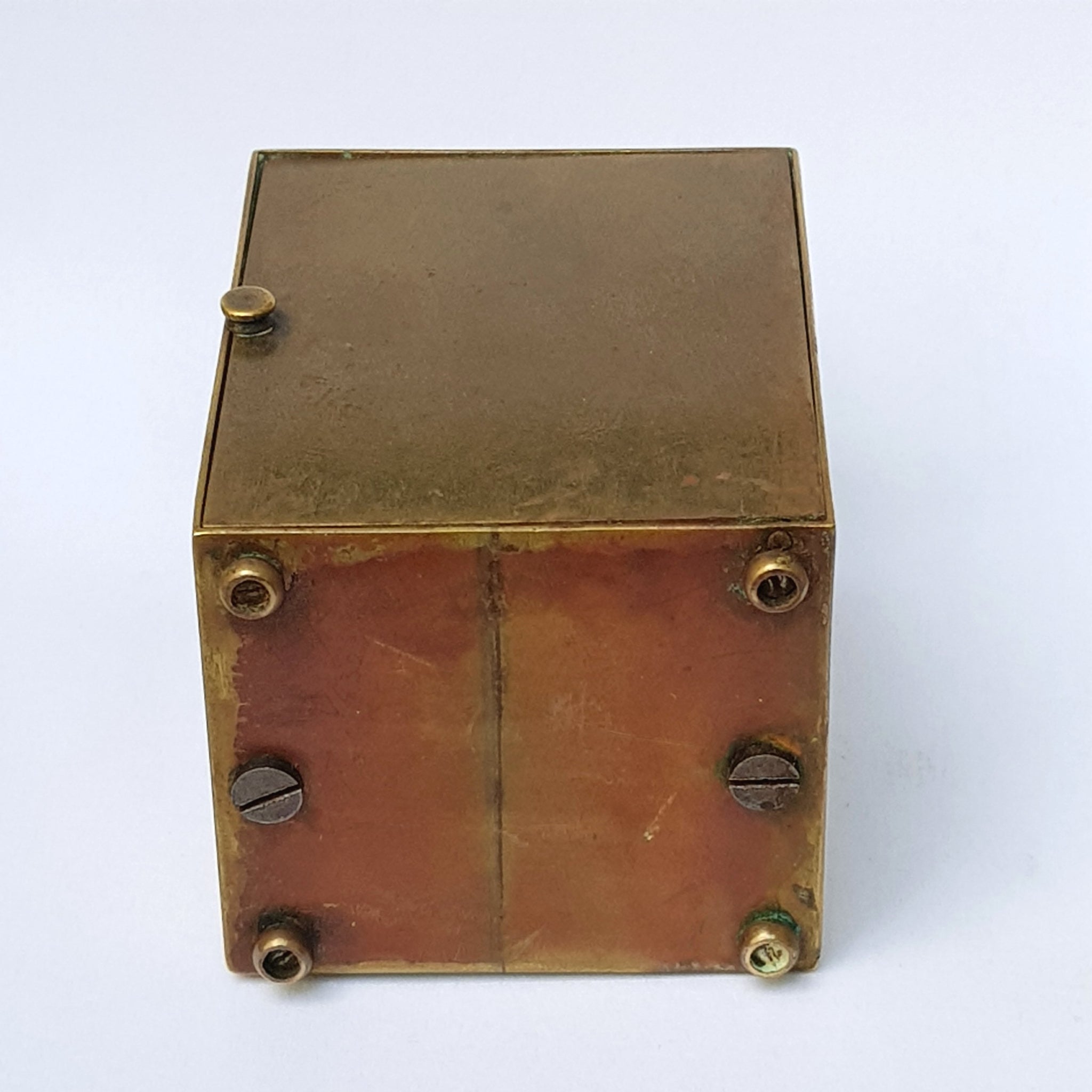 Brass Cased And Bevel Glazed English Carriage Clock Antique Victorian Circa 1880