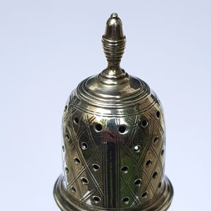 Sterling Silver Urn Pattern Muffiner Shaker Table Caster Antique Georgian London Circa 1793