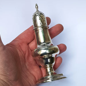Sterling Silver Urn Pattern Muffiner Shaker Table Caster Antique Georgian London Circa 1793