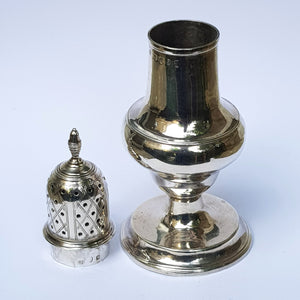 Sterling Silver Urn Pattern Muffiner Shaker Table Caster Antique Georgian London Circa 1793