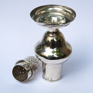 Sterling Silver Urn Pattern Muffiner Shaker Table Caster Antique Georgian London Circa 1793