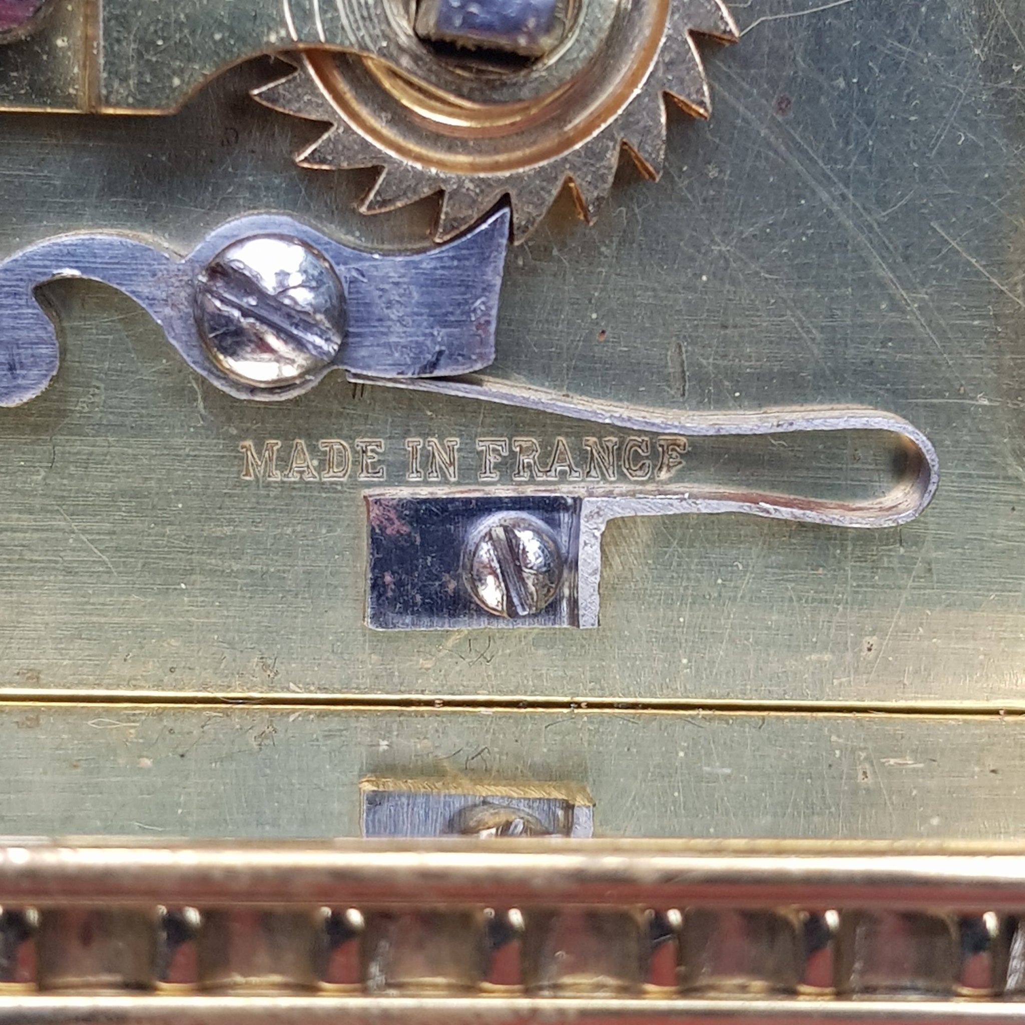 Ormolu Cased Four Panel Glazed French Key Wound Carriage Clock Dublin Retailed Antique Circa 1900