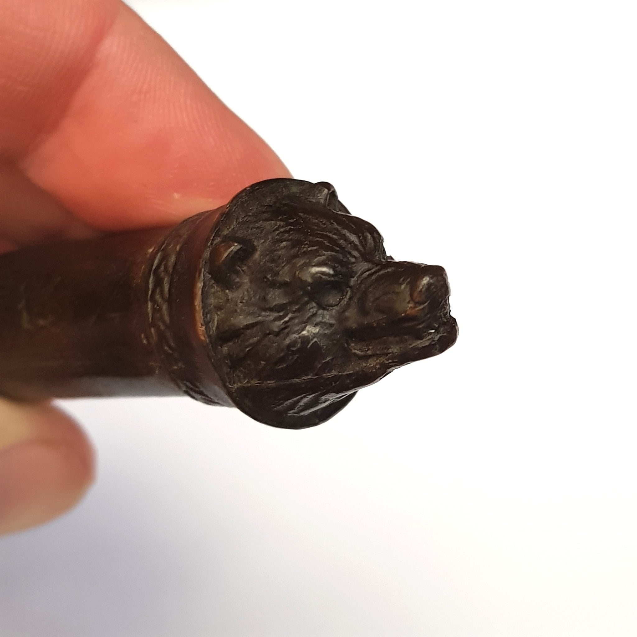 Cast Bronze Roman Gladius Sword Style Bear Head Pommel Letter Opener Antique circa 1900