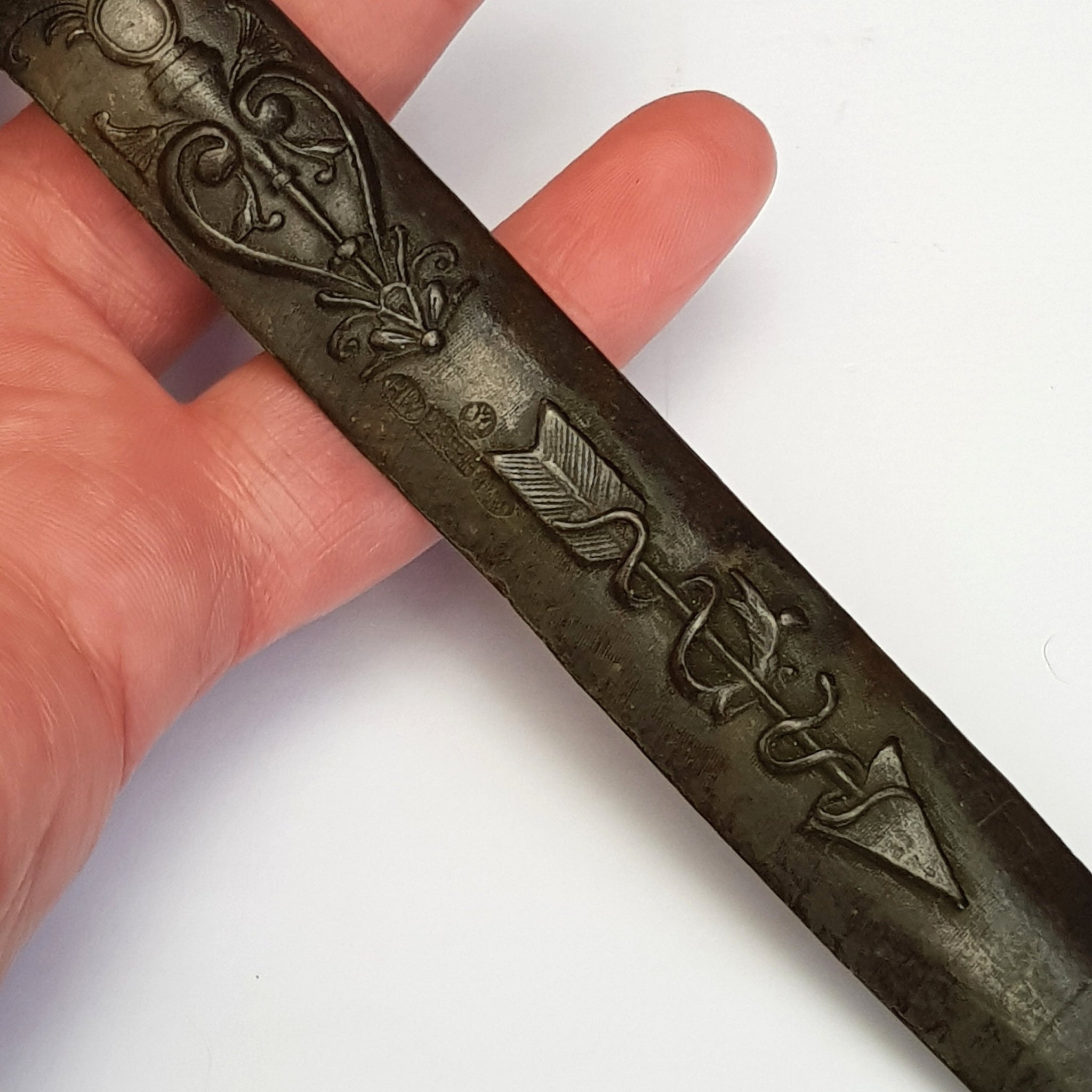 Cast Bronze Roman Gladius Sword Style Bear Head Pommel Letter Opener Antique circa 1900