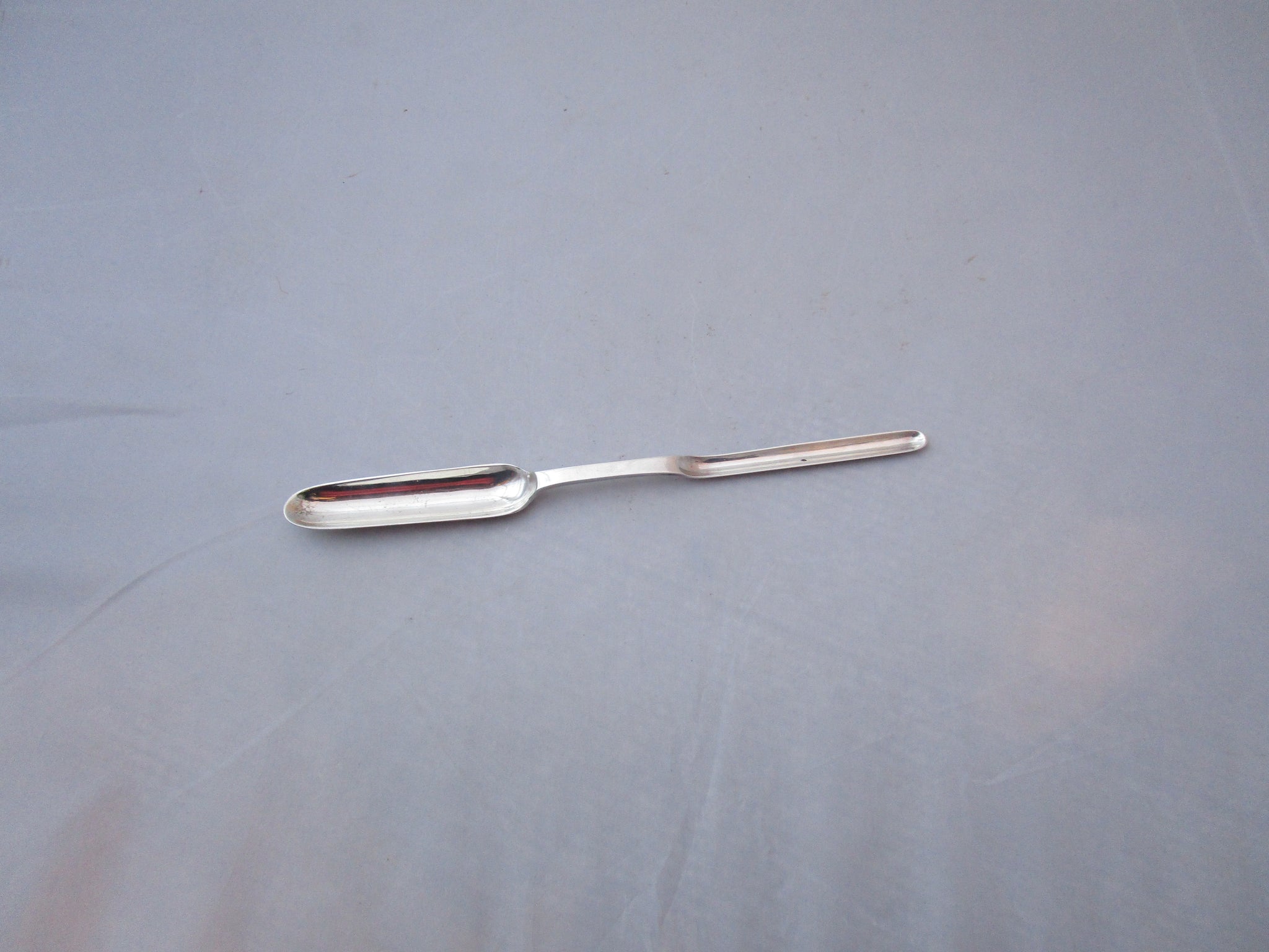 A1 Silver Plate Marrow Spoon Antique Victorian c1890