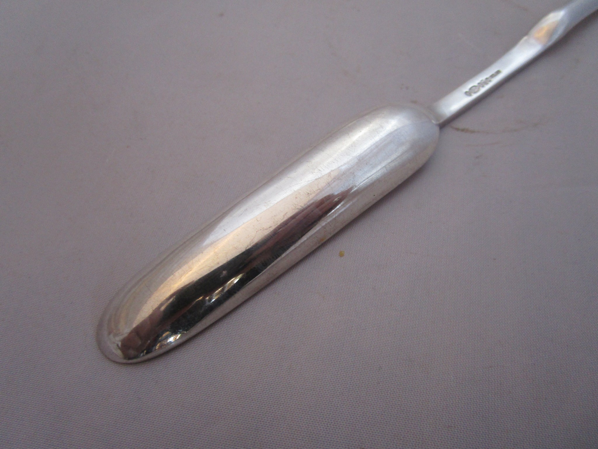 A1 Silver Plate Marrow Spoon Antique Victorian c1890