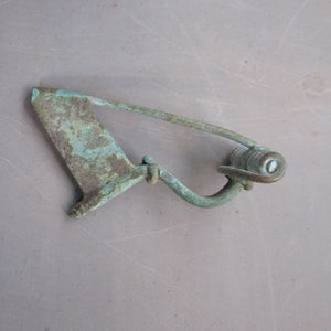 Ancient Roman Bow Brooch Pin Intact 4th Century A.D.