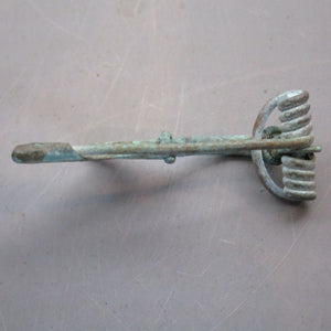 Ancient Roman Bow Brooch Pin Intact 4th Century A.D.