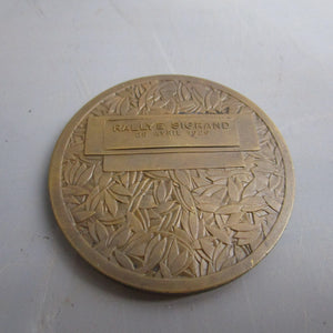 Antique Bronze Medallion Handel Festival Centenary Crystal Palace Performer Named Antique c1859