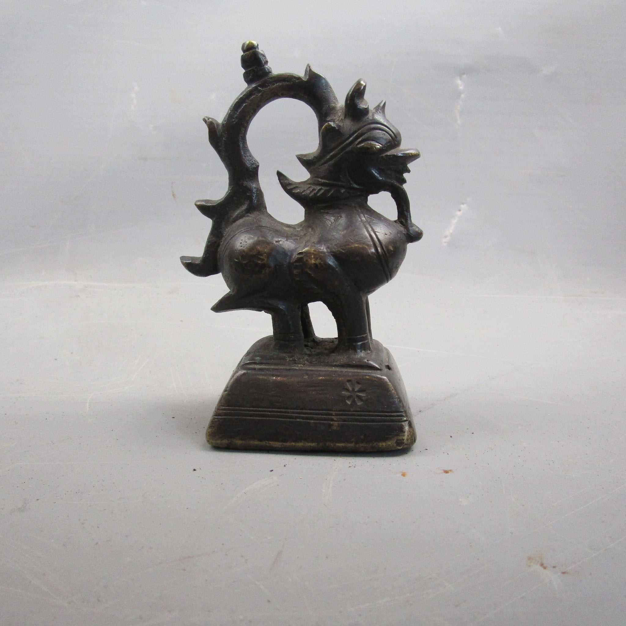 Asian Official Opium Or Gold Trade Weight Large Size Antique Victorian 1840