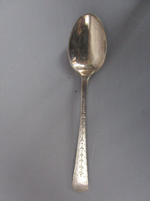 Boxed Sterling Silver Spoons And Tongs Antique Victorian Sheffield 1885