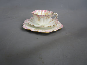 Bone China Charles Wileman Trailing Ivy Trio Antique Victorian c1891