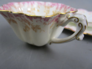 Bone China Charles Wileman Trailing Ivy Trio Antique Victorian c1891