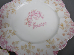 Bone China Charles Wileman Trailing Ivy Trio Antique Victorian c1891