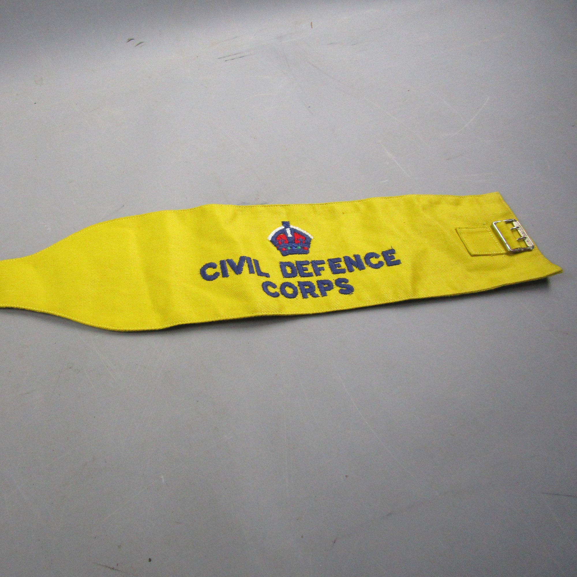 Civil Defence Corps Yellow Arm Band Vintage c1940