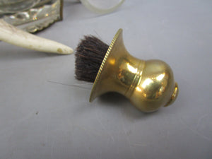 Cut Glass And Antler Ink Stand Antique Victorian c1880