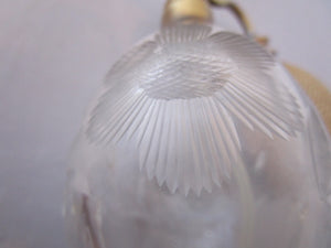 Cut Glass Perfume Atomiser Bottle Vintage Art Deco c1930