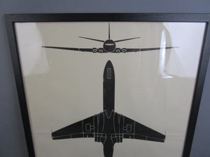 Framed cold War Aircraft Recognition Poster Comet MK.4B Vintage WW2 c1948