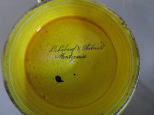 French Canary Lusture Chamber Pot L. Lebeuf & Thibault Antique Georgian c1810