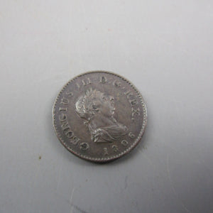 George III Farthing Antique Georgian Coin Dated 1806