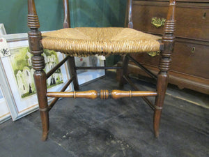 Regency Style Elm Carved Chair Antique Victorian c1890