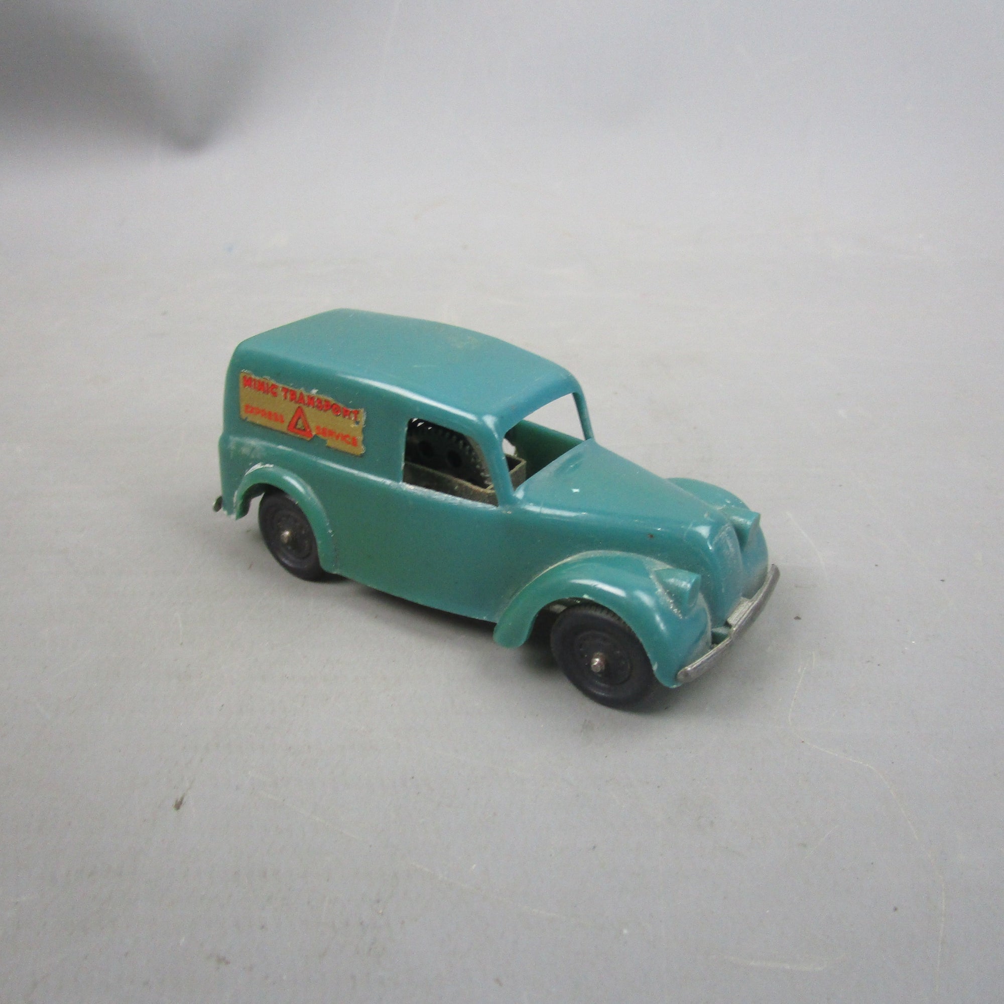 Triang Minic Express Service Teal Toy Car Vintage c1960