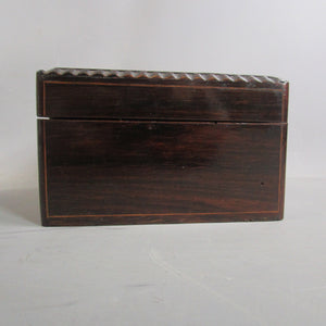 Inlaid Rosewood Jewellery Or Sowing Box Antique Victorian c1890