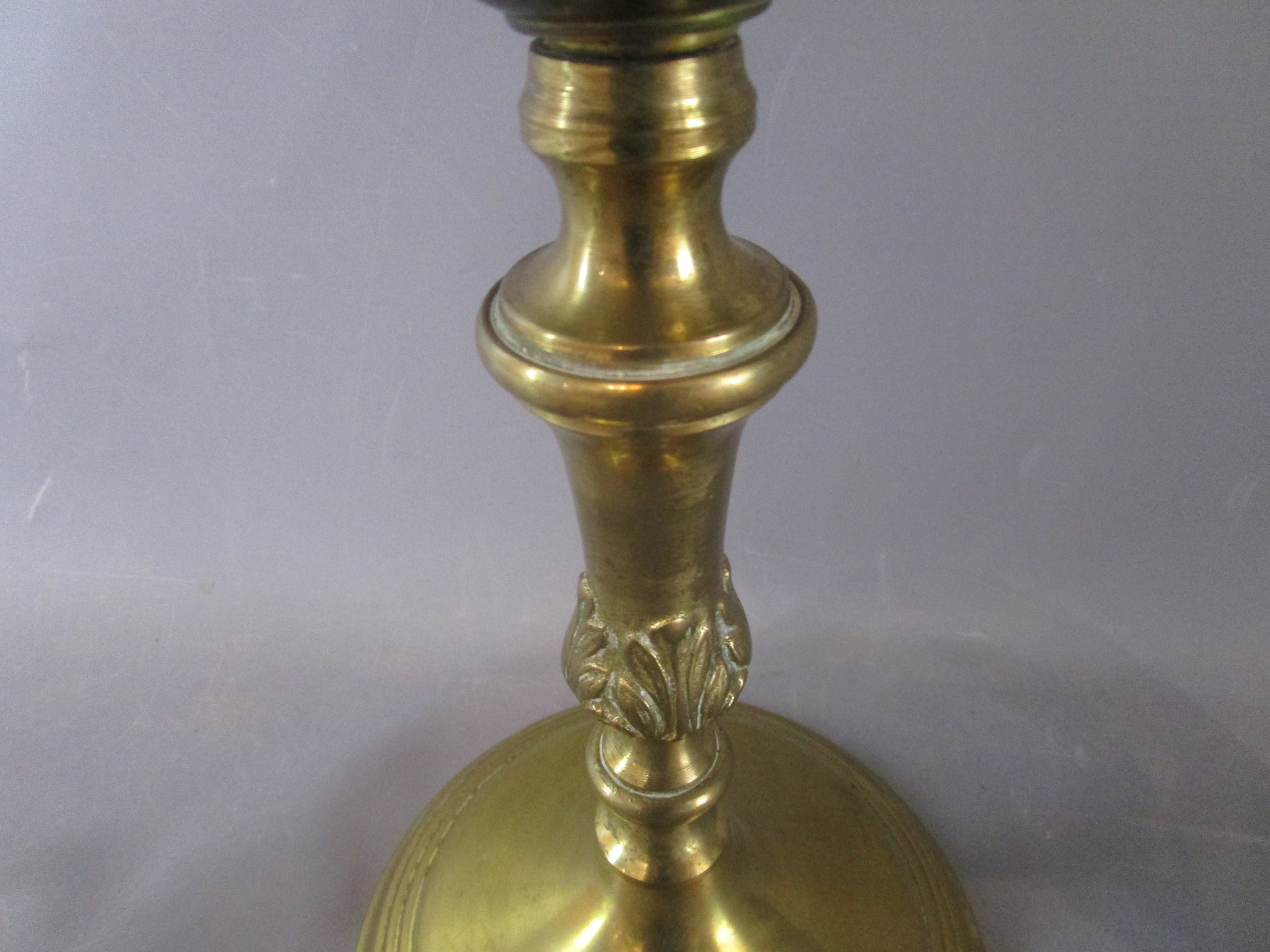 Large Brass Oil Lamp Antique Victorian c1880