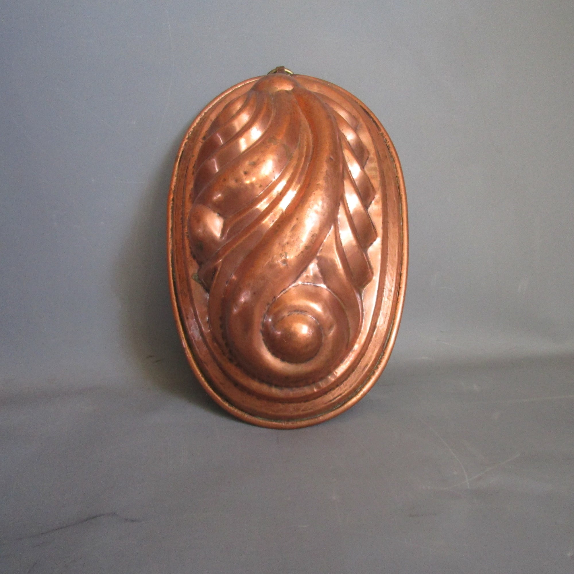 Large Copper Tin Lined Jelly Mould Antique Victorian c1880
