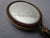 Miniature Handheld Filigree Gilt Metal Mirror Antique Victorian c1880