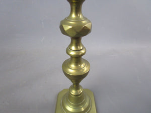 Pair Of Brass Candle Sticks Antique c1920