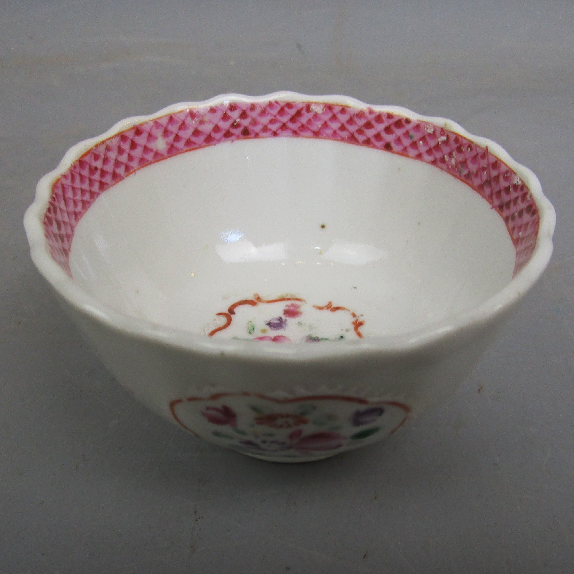 Porcelain Famille Rose Tea Bowl Antique Georgian c1800