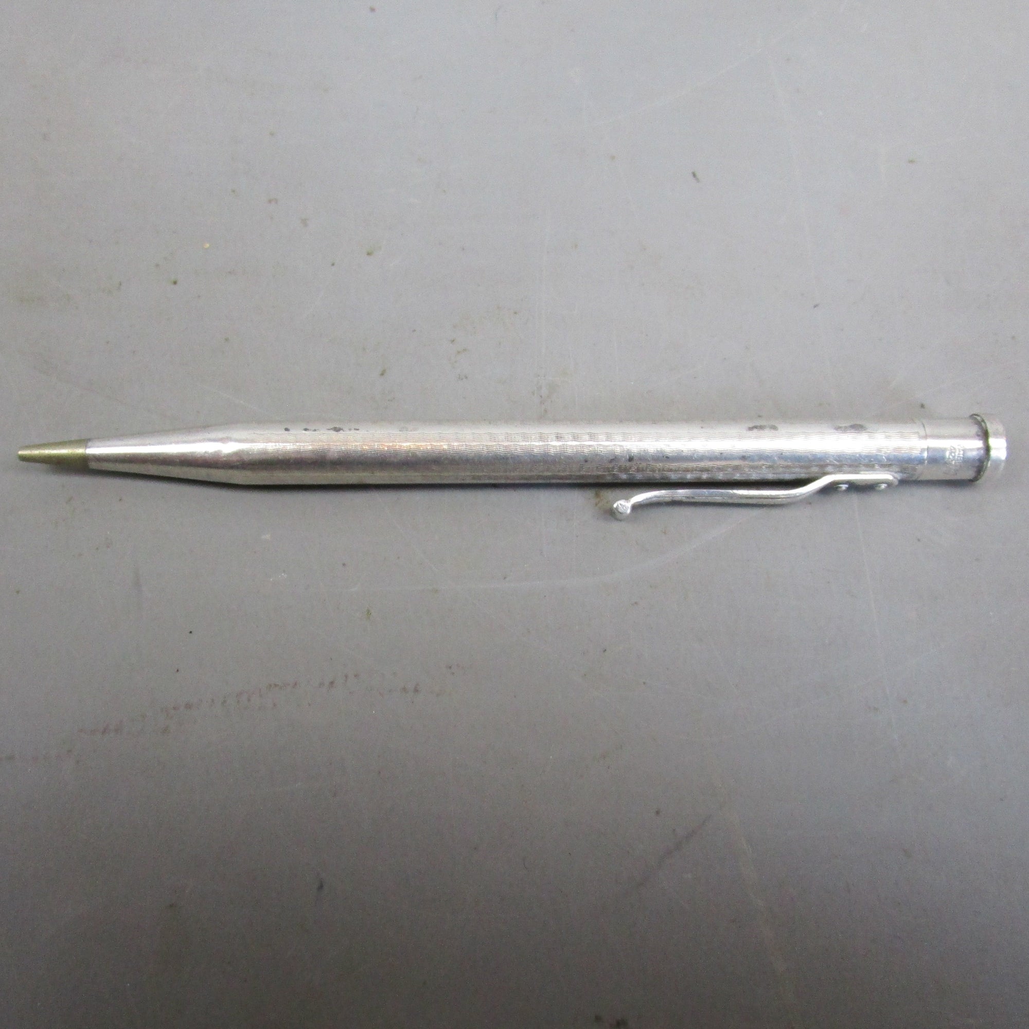 Sterling Silver Propelling Pencil Vintage Mid Century London 1956