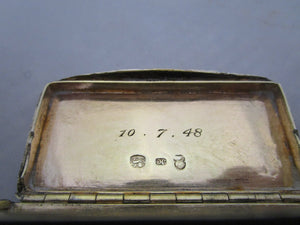 Sterling Silver Snuff Box Antique Georgian Birmingham 1824