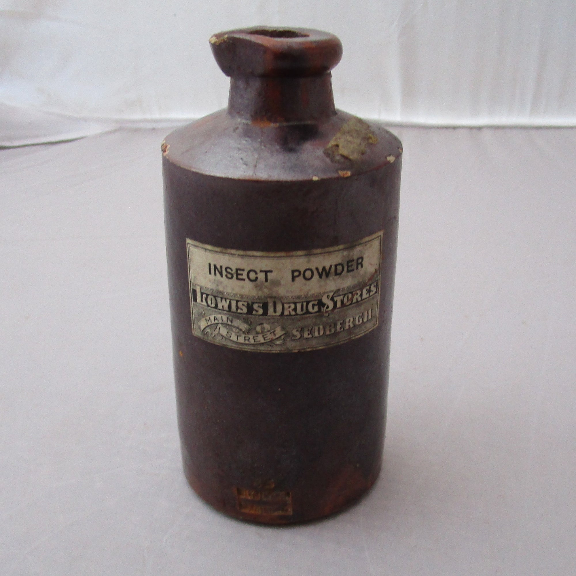 Stoneware Doulton Lambeth Chemist Bottle Antique Victorian c1900