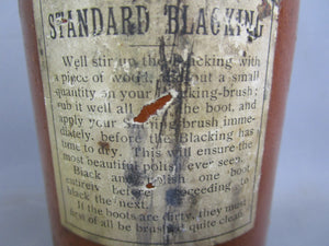 Stoneware Properts Standard Blacking Jar Antique Victorian c1880