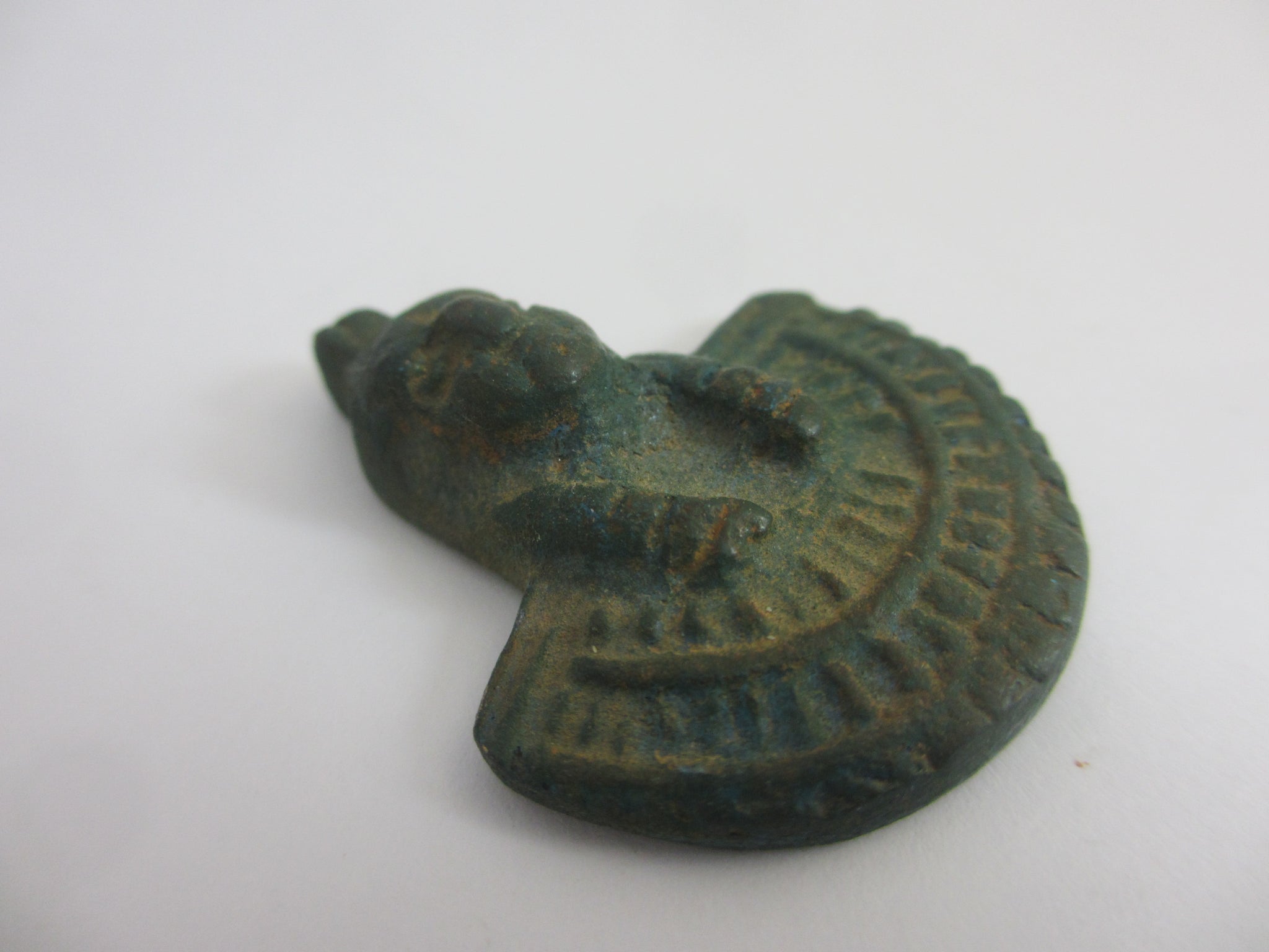Antique Bronze Egyptian Pharaoh Amulet