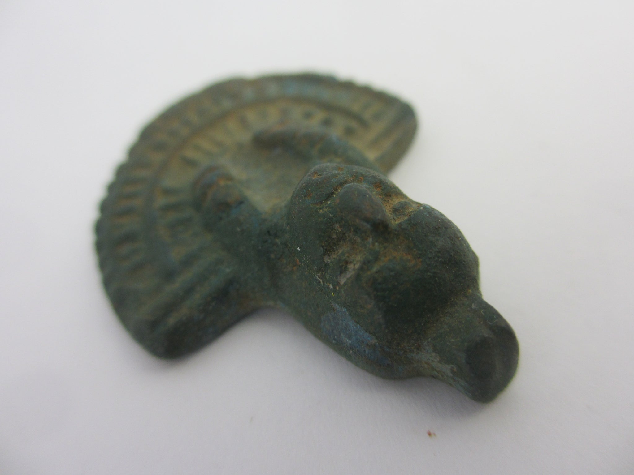 Antique Bronze Egyptian Pharaoh Amulet