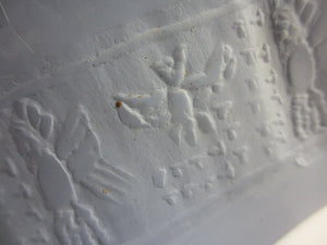 Hunting Scene Agate Roller Seal Bead Antique