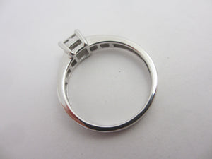 0.5ct Diamond 18k White Gold Ring Vintage c1980