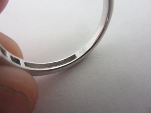 0.5ct Diamond 18k White Gold Ring Vintage c1980