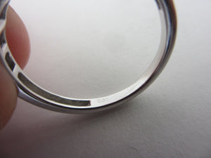 0.5ct Diamond 18k White Gold Ring Vintage c1980