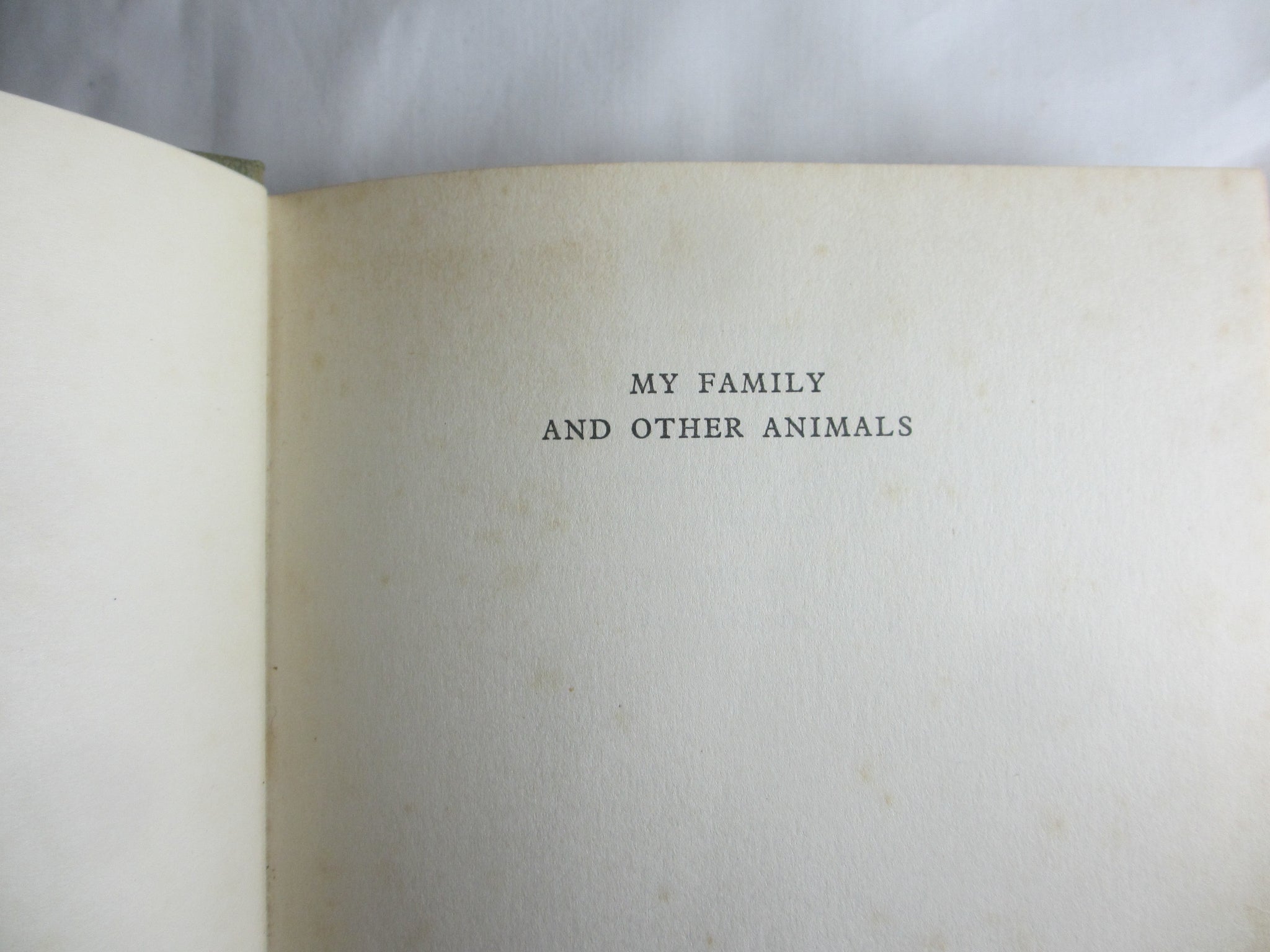 1st Edition "My Family and Other Animal" by Gerald Durrell Vintage Book 1956